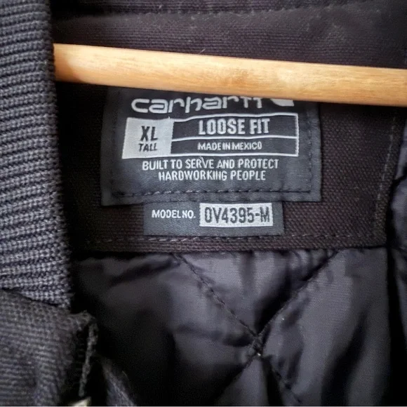 Vintage Carhartt Vest Men Canvas Quilted Lined - Picture 3 of 5